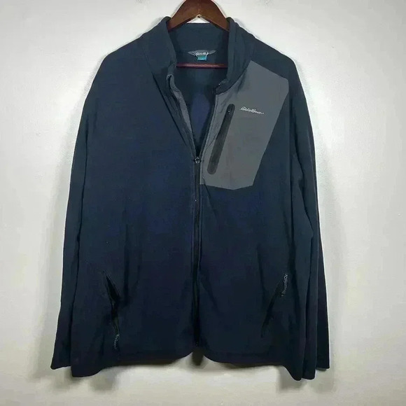 Eddie Bauer Fleece Quarter Zip Jacket - Picture 1 of 8